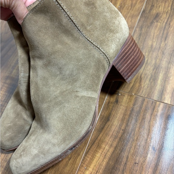 Franco sarto brown suede ankle boots size 8.5 - Picture 2 of 6